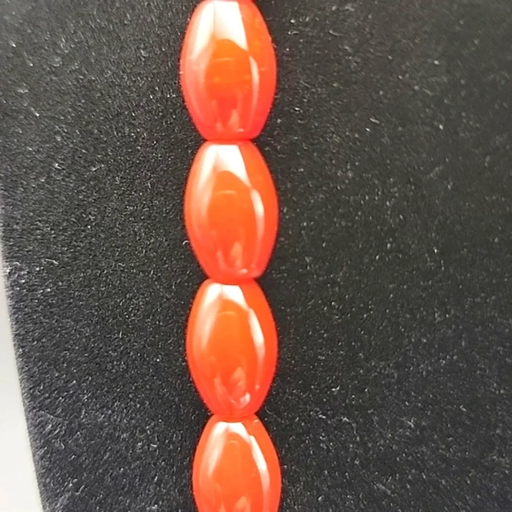 242.00 Cts Red Onyx Oblong Beaded Natural Gemstone 20